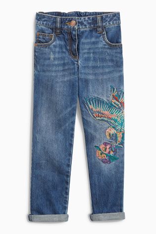 Denim Eagle Embroidered Jeans (3-16yrs)